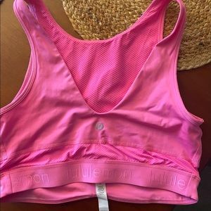 Hot pink lululemon Bra size medium